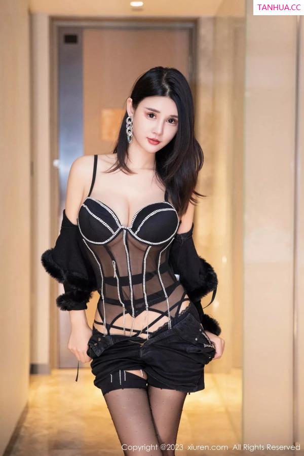 夏沫沫  [XiuRen]高清写真图 2023.12.05 No.7763 夏沫沫tifa 黑丝美腿第4张图片